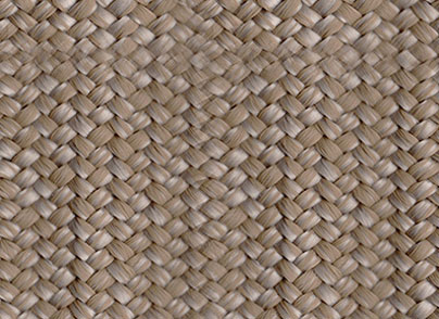 Close-up of beige woven polyester rope material texture