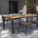 TRIDENT DINING TABLE TERRACOTA