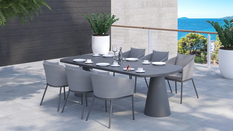 CALGARY OVAL DINING 1 with back pillow CALGARY OVAL DINING 1 with back pillow