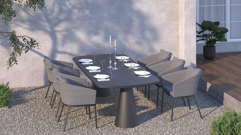CALGARY OVAL DINING SIDE VIEW CALGARY OVAL DINING SIDE VIEW