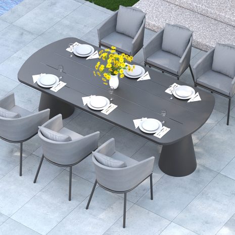 CALGARY OVAL DINING TOP VIEW