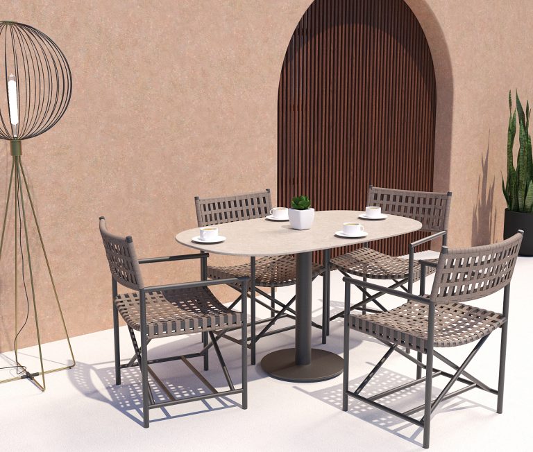 OVAL BISTRO WITH AMARFI CHAIR OVAL BISTRO WITH AMARFI CHAIR