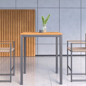 TRIDENT SQUARE HIGH TRIDENT Square High Table outdoor patio dining furniture