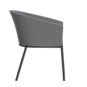 GRACE SIDE VIEW Grace dining chair side view, modern outdoor seating