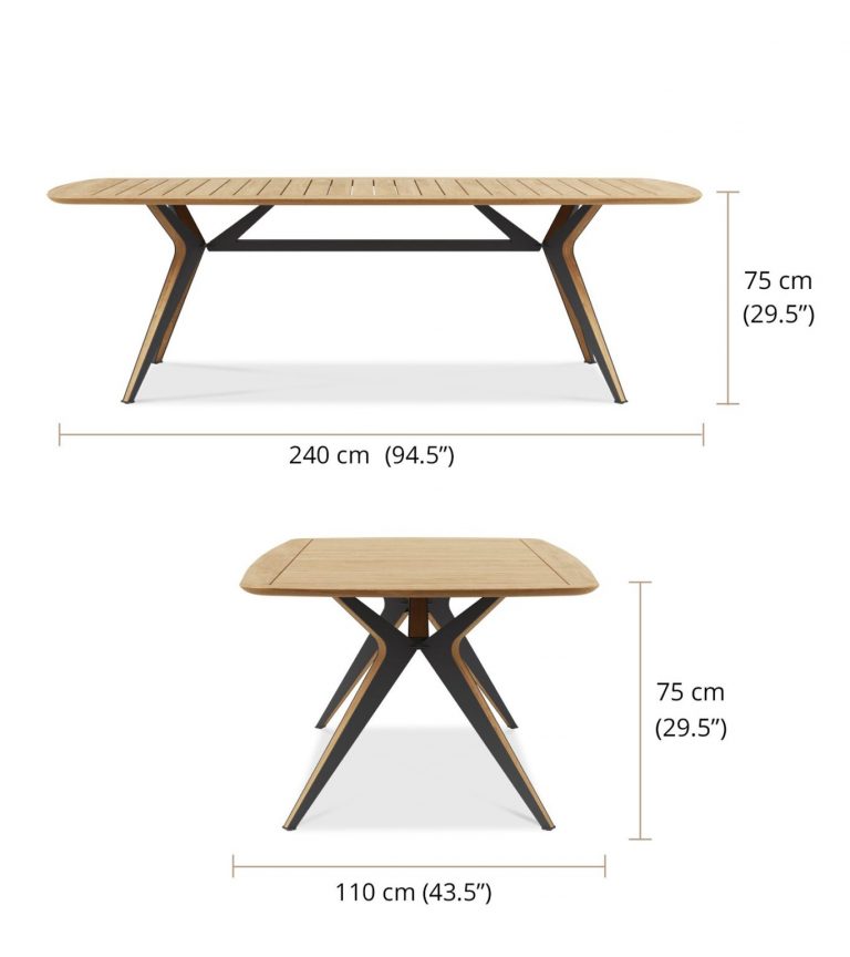 LEON Table240-TeakTop LEON Table240-TeakTop