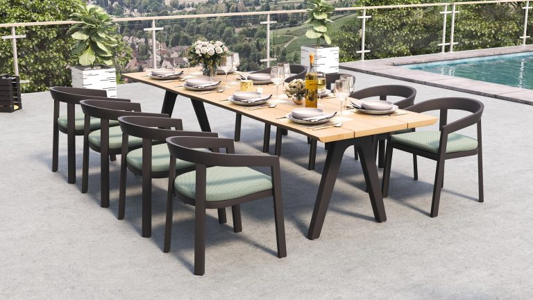 TERRA DINING TABLE SIDE VIEW TERRA DINING TABLE SIDE VIEW