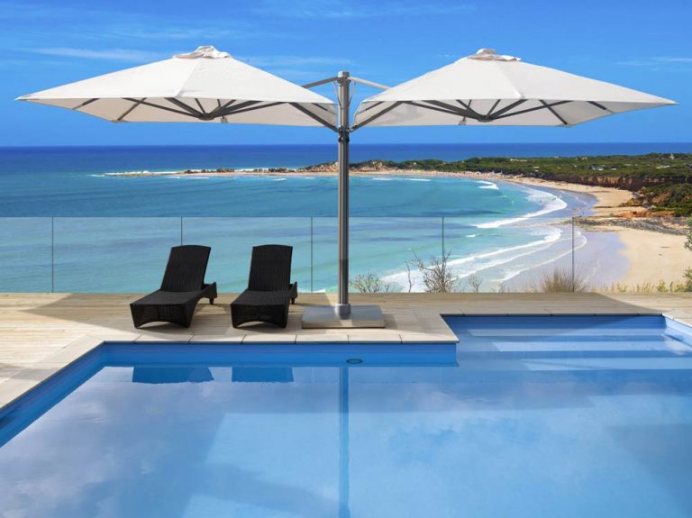 Double Canopy Parasol Luxury Outdoor Parasol