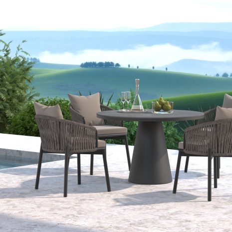 ROUND DINING CERAMIC TOP with RIO
