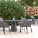 ROUND DINING TEAK RIO CHAIR SIDE VIEW