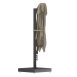 SQUARE BLACK FRAME UMBRELLA TIED