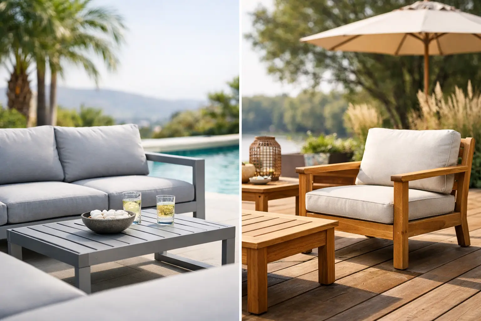 Aluminum vs Teak Outdoor Furniture