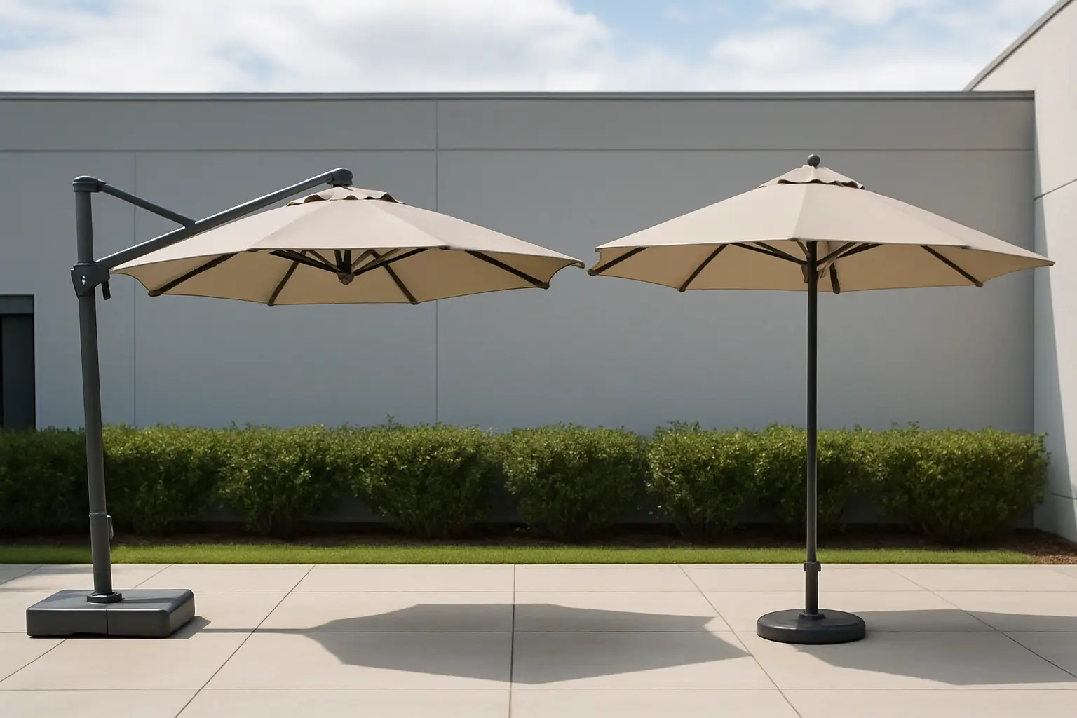 Cantilever vs Center Pole Umbrellas for Projects