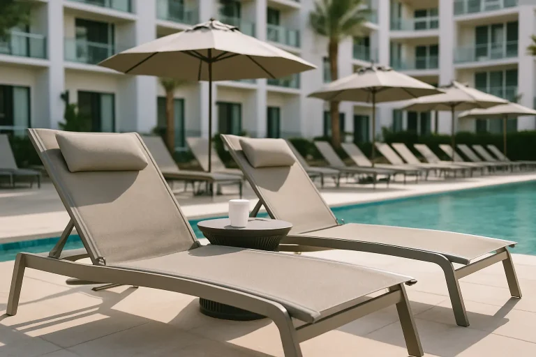 Hotel Pool Deck Furniture That Holds Up