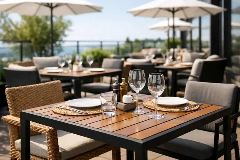 Restaurant Terrace Furniture Specification Example