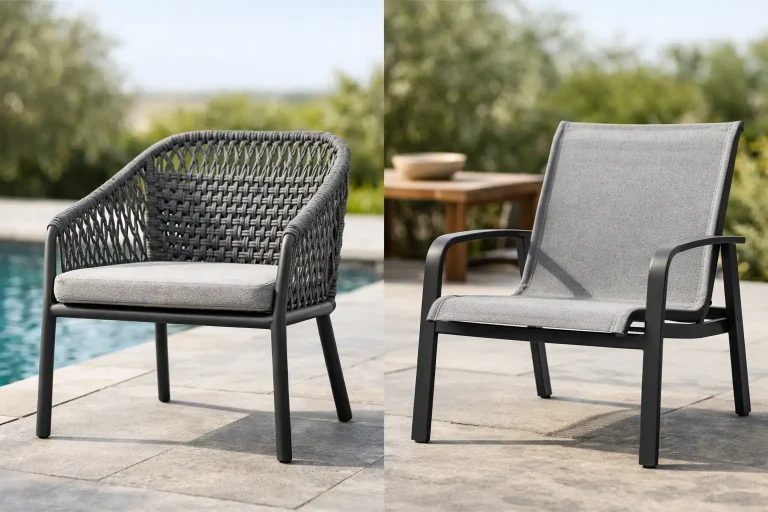 Rope Weave vs Sling Outdoor Chairs