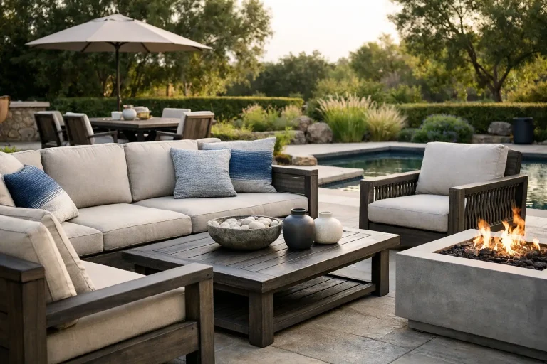 Custom Finish Outdoor Furniture Project Example