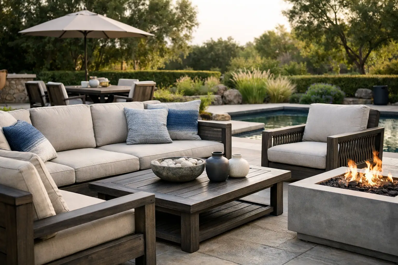 Custom Finish Outdoor Furniture Project Example