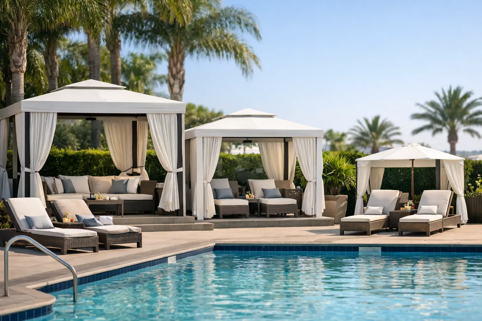 Hotel Pool Cabana Sizing Guide for Projects