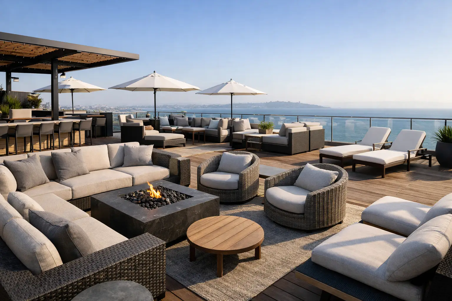 How to Plan Rooftop Lounge Furniture Layout