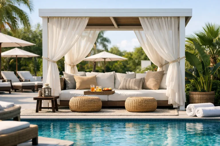Outdoor Cabana at the Pool: What to Specify