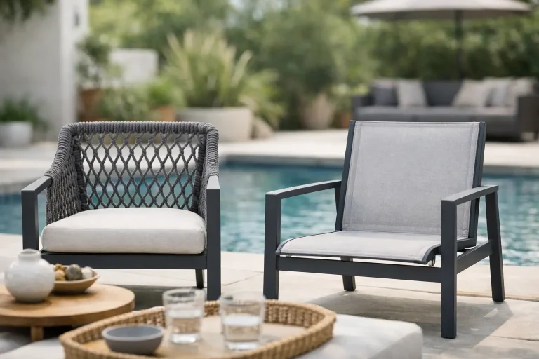 Rope Weave vs Sling Outdoor Seating